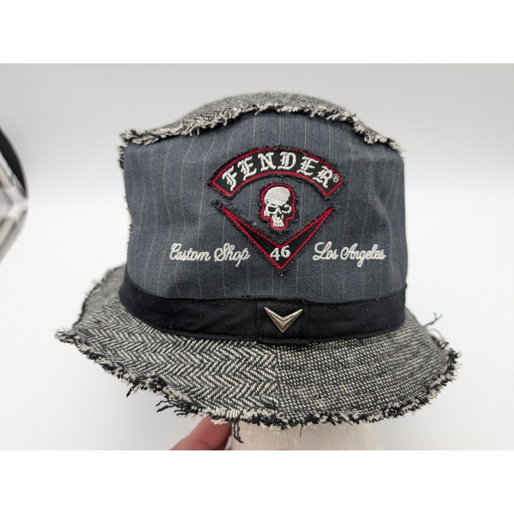 Fender Custom Shop Los Angeles Patchwork Bucket Hat Skull Plaid Herringbone L/XL